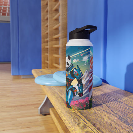 Cyber Punk Robots Stainless Steel Water Bottle
