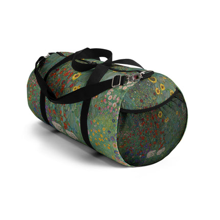 Farm Garden with Sunflowers by Gustav Klimt Duffle Bag