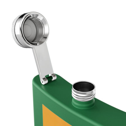 Falcon Mistress Stainless Steel Flask – Art Deco Majesty & Mythic Freedom