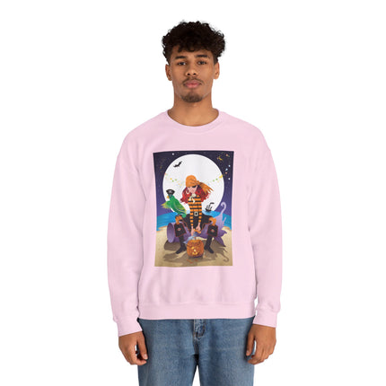 Moonlit Pirate Halloween Unisex Heavy Blend™ Crewneck Sweatshirt