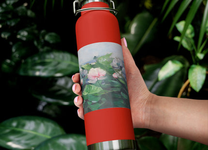 Water Lilies by Karl Hagemeister Copper Vacuum Insulated Bottle, 22oz