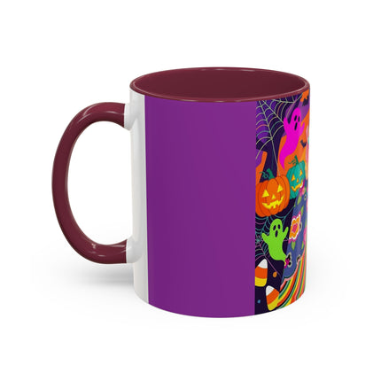 🌈👻 The Rainbow Ghost Masquerade Colorful Mug – Colorful Halloween Charm