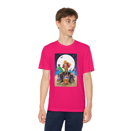 Moonlit Pirate Halloween Youth Competitor Tee