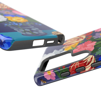 Midnight Floral Bouquet Phone Case – Vibrant Blooms & Enchanted Garden