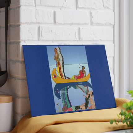 Le long du Missouri by George Glass Cutting Board