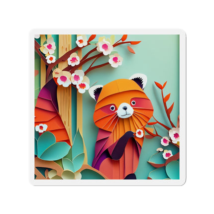 A Playful Red Panda Die-Cut Magnets (5 Sizes)