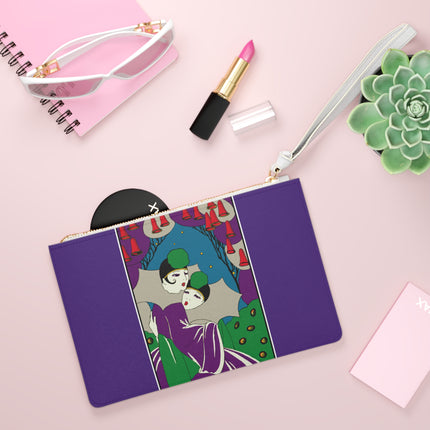 Two Pierrots Clutch Bag