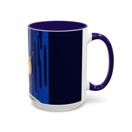 Celestial Melody Colorful Mug (11oz, 15oz) – Musical Grace, Starlit Beauty & Art Deco Elegance