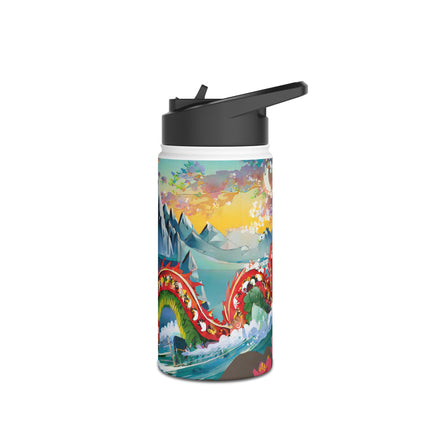 Chinese Dragon Stainless Steel Water Bottle