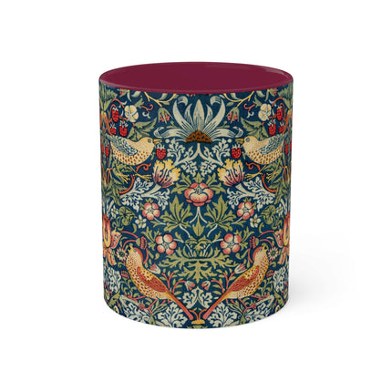 Strawberry Thief by William Morris Colorful Mugs, 11oz