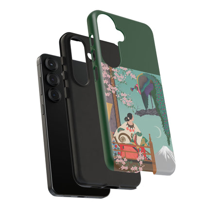 Peacock Garden Phone Case – Japanese Elegance & Timeless Beauty