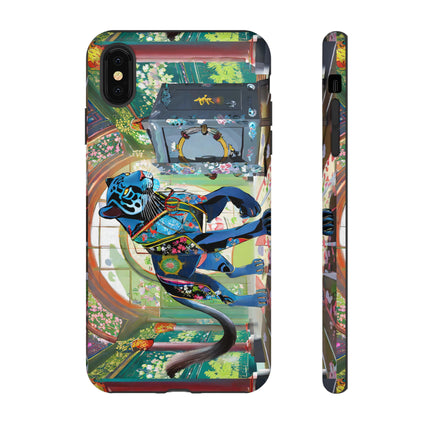 Cyber Panther's Hunt Phone Cases