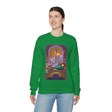 February & Amethyst (from the Gem Series) by Sofia Chiostri Heavy Blend™ Crewneck Sweatshirt