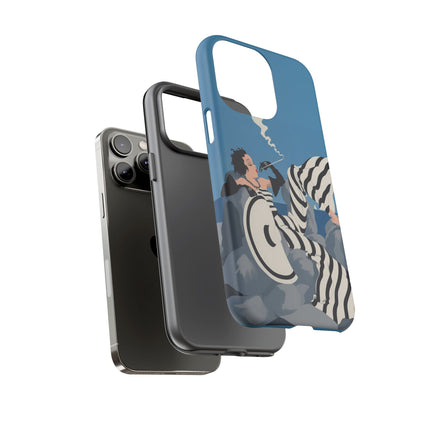 Art Deco Smoker Phone Case – Glamorous Lounging & Timeless Allure