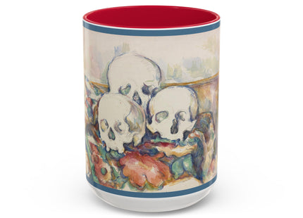 The Three Skulls by Paul Cézanne Colorful Mugs (11oz, 15oz)