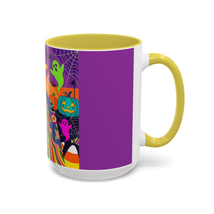🌈👻 The Rainbow Ghost Masquerade Colorful Mug – Colorful Halloween Charm