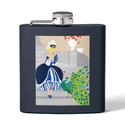 Peacock Courtesan Flask – Whimsical Elegance & Royal Splendor