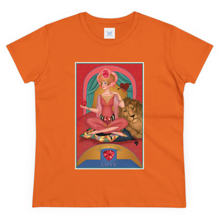 July & Ruby (from the Gem Series) by Sofia Chiostri Women's Midweight Cotton Tee