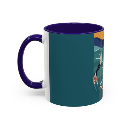 Summer Splash Colorful Mugs – Retro Beach Joy & Carefree Summer Vibes