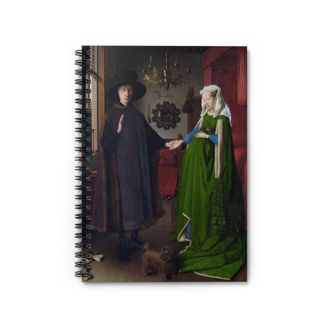 Arnolfini Portrait by Jan Van Eyck Spiral Notebook - Ruled Line