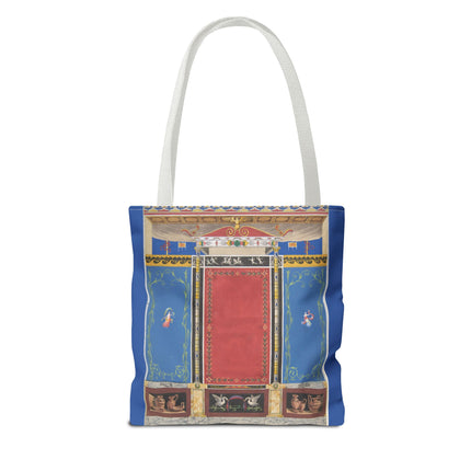 Trompe L’Oeil Designer Tote Bag – Columns, Swans and Vases (AOP)