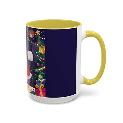 🎄❄️ The Christmas Snowball Dance Colorful Mug – Whimsical Holiday Fashion Fantasy