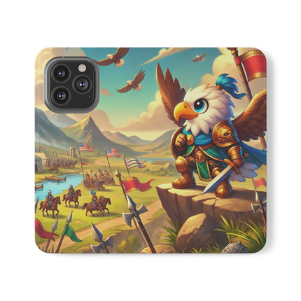 🦅⚔️ Watchful Guardian Flip Case – Courage, Leadership & Noble Adventure