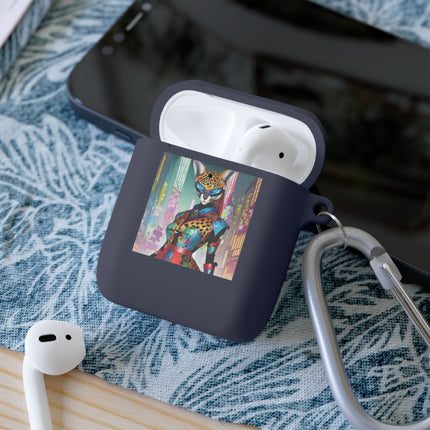 Cyber Cat Glamour AirPods Case Cover