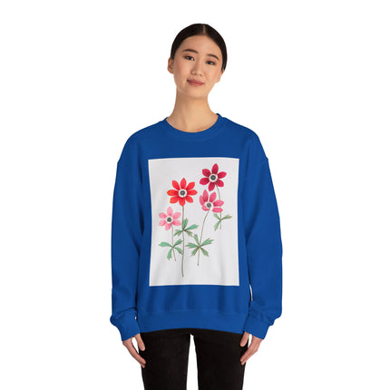 Anemoon, Anemone by Anselmus Boëtius de Boodt Heavy Blend™ Crewneck Sweatshirt