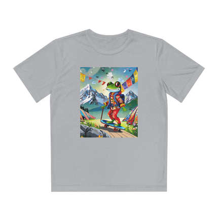 Skateboarding Frog Youth Competitor Tee – Whimsical Adventure & Playful Energy