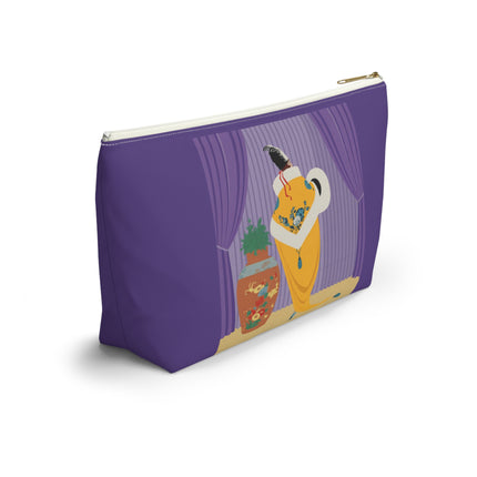 Golden Robe Cosmetic Bag – Elegant Drama & Timeless Sophistication