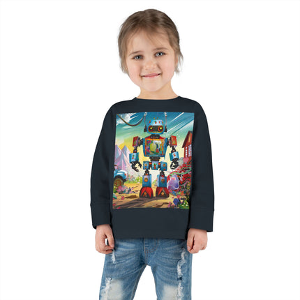 The Rusty Robot Toddler Long Sleeve Tee