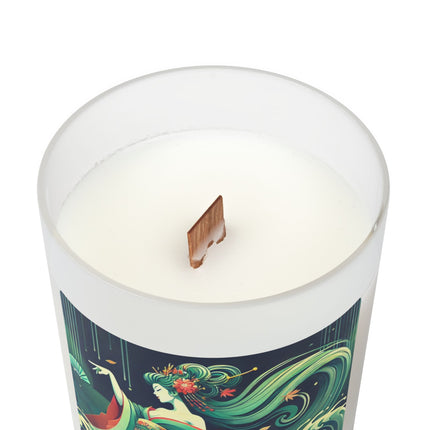 Mermaid Queen Rising from the Deep Frosted Candle