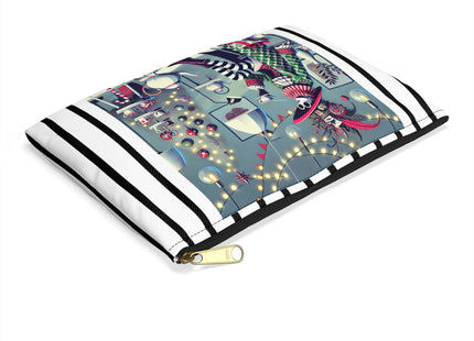 Whimsical Christmas Tea Party Accessory Pouch