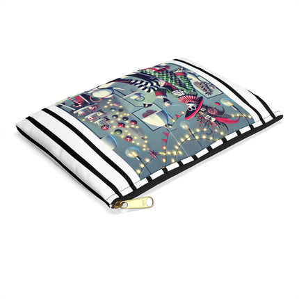 Whimsical Christmas Tea Party Accessory Pouch