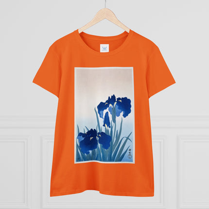 Irises by Ohara Koson Women's Midweight Cotton Tee
