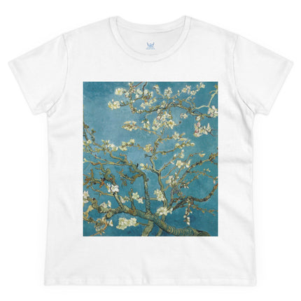 Almond Blossom by Vincent van Gogh Women's Midweight Cotton Tee