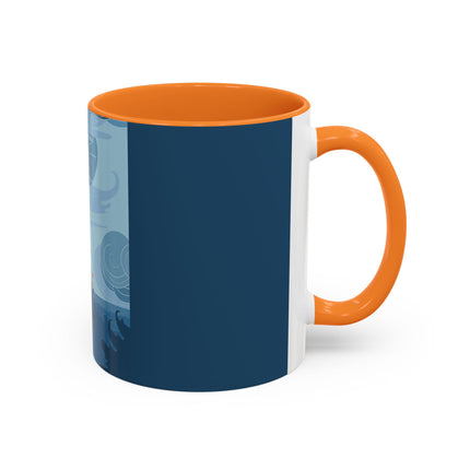 Siren of the Waves Colorful Mugs – Dramatic Sea Power & Bold Elegance