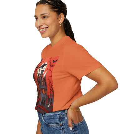 Halloween Night Scene Unisex Garment-Dyed T-shirt