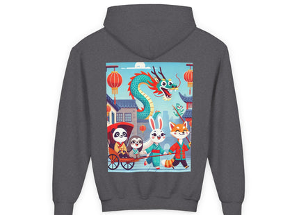 The Little Dragon and Friends Youth Heavy Blend Hooded Sweatshirt