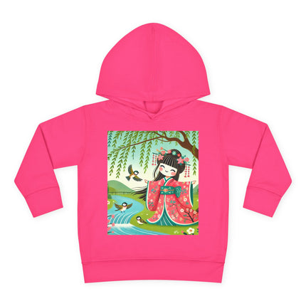 Sparrow Dance Geisha Fairy Toddler Pullover Fleece Hoodie