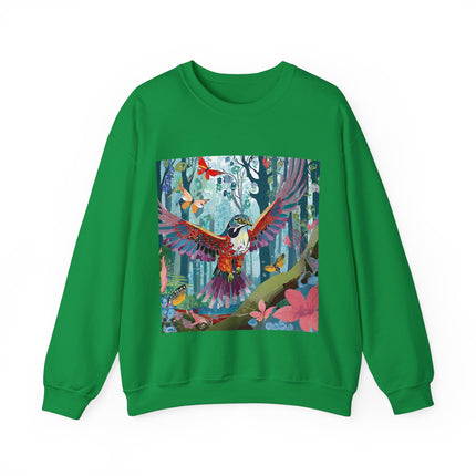 Colorful Raptor Unisex Heavy Blend™ Crewneck Sweatshirt