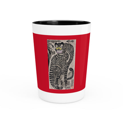 Talismanic Tiger Ceramic Shot Glass