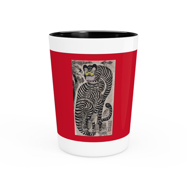 Talismanic Tiger Ceramic Shot Glass