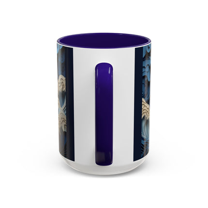 Dramatic Ocean with Crashing Waves Colorful Mugs (11oz, 15oz)