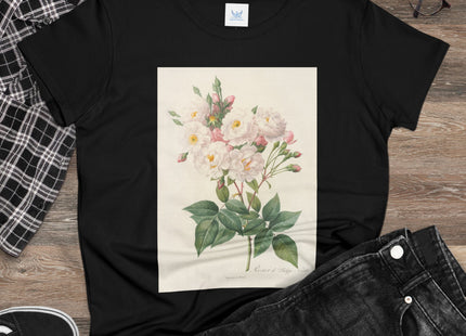 Rosa Noisettiana by Pierre Joseph Redouté Women's Midweight Cotton Tee