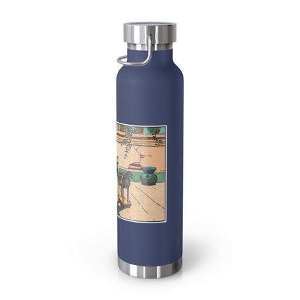 Mischievous Mice on Wheels Copper Vacuum Insulated Bottle, 22 oz