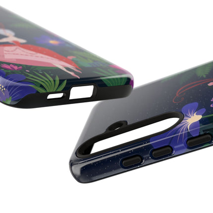 🌺✨ The Lady Of The Starlit Enchanted Garden Phone Case – Art Deco Floral Fantasy