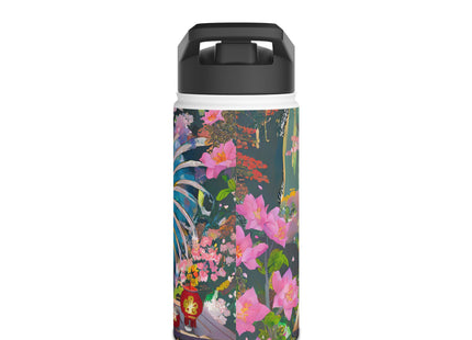 Cyberpunk Rooster Stainless Steel Water Bottle
