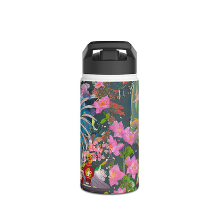 Cyberpunk Rooster Stainless Steel Water Bottle